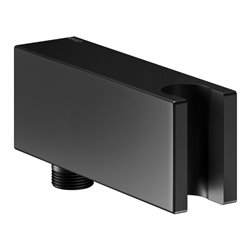 Keuco Schlauchanschluss m Halter für Gussschlauch, schwarz matt