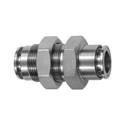 RIEGLER Gerade Schott-Steckverbindung aus Edelstahl