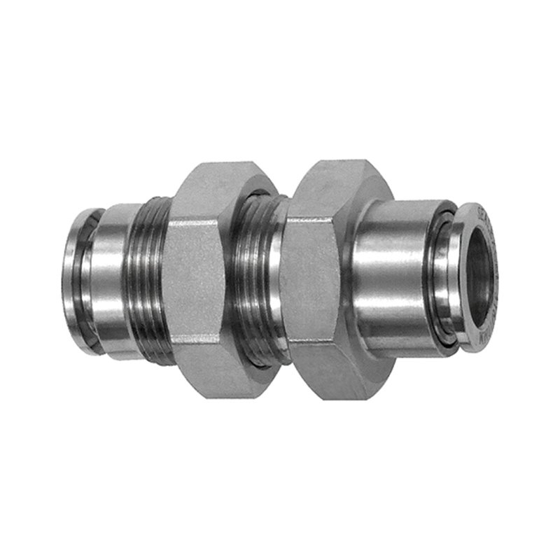 RIEGLER Gerade Schott-Steckverbindung aus Edelstahl