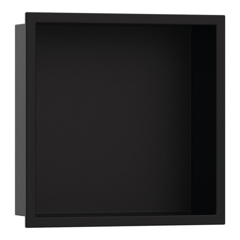 hansgrohe Wandnische XtraStoris Original 300x300x70mm, mattschwarz, mit Rahmen