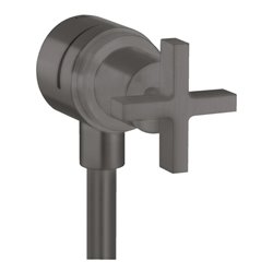 hansgrohe Absperrventil Axor Citterio Stop m Rückflussverh., Kreuz, brush. bla vc