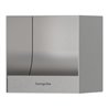 hansgrohe Einbau-Toilettenpapierhalter XtraStoris 150x150x140mm, Edelstahl gebürstet