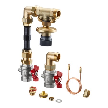 Oventrop Wärmezähleranschlussset Hycocon DTZ m KH DN 25, Eckf., m Differenzdruckregelventil