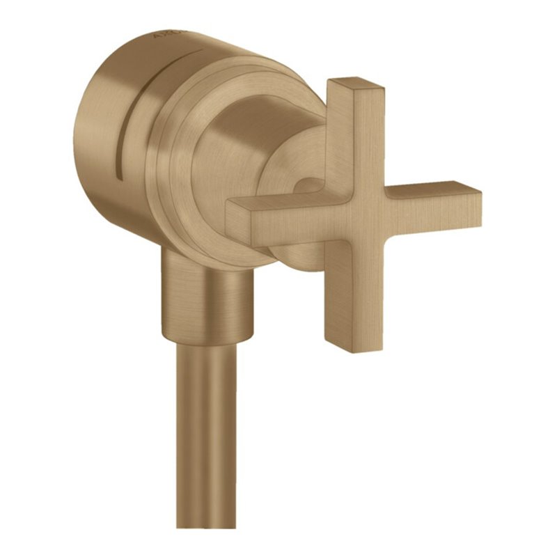 hansgrohe Absperrventil Axor Citterio Stop m Rückflussverh., Kreuz, brushed bronze