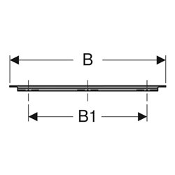 Geberit Griff iCon 118,1cm, sw matt/pulverbeschichtet matt