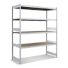 Bito Großfachregal-Set mit 4 Ebenen Spanplatte, Grundfeld verzinkt
