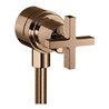 hansgrohe Absperrventil Axor Citterio Stop m Rückflussverh., Kreuz, pol. red gold