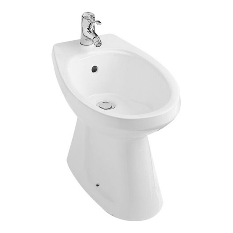 V&B Gustavsberg Stand-Bidet Saval 2.0 weiß, mit Überlauf, Ablauf unten