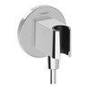 hansgrohe Wandanschluss Fixfit S rund, mit Brausehalter, chrom
