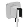 hansgrohe Wandanschluss Fixfit Q softsquare, mit Brausehalter, chrom