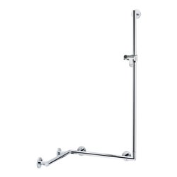 Keuco Duschhandlauf Plan Care m BrSt, r/l pos., 597/880/1265mm, vc