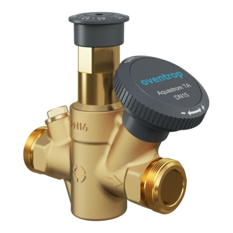 Oventrop Zirkulationsventil Aquastrom K DN 15, mit Außengewinde, flachdichtend