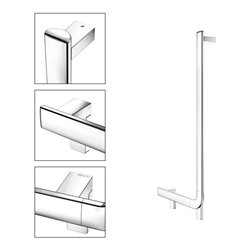 Keuco Winkelgriff AXESS 90G, li AF, verchromt, 381x851mm, verchromt