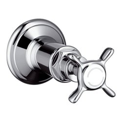 hansgrohe Fertigmontageset Axor Montreux UP-Absperrventil, mit Kreuzgriff, chrom