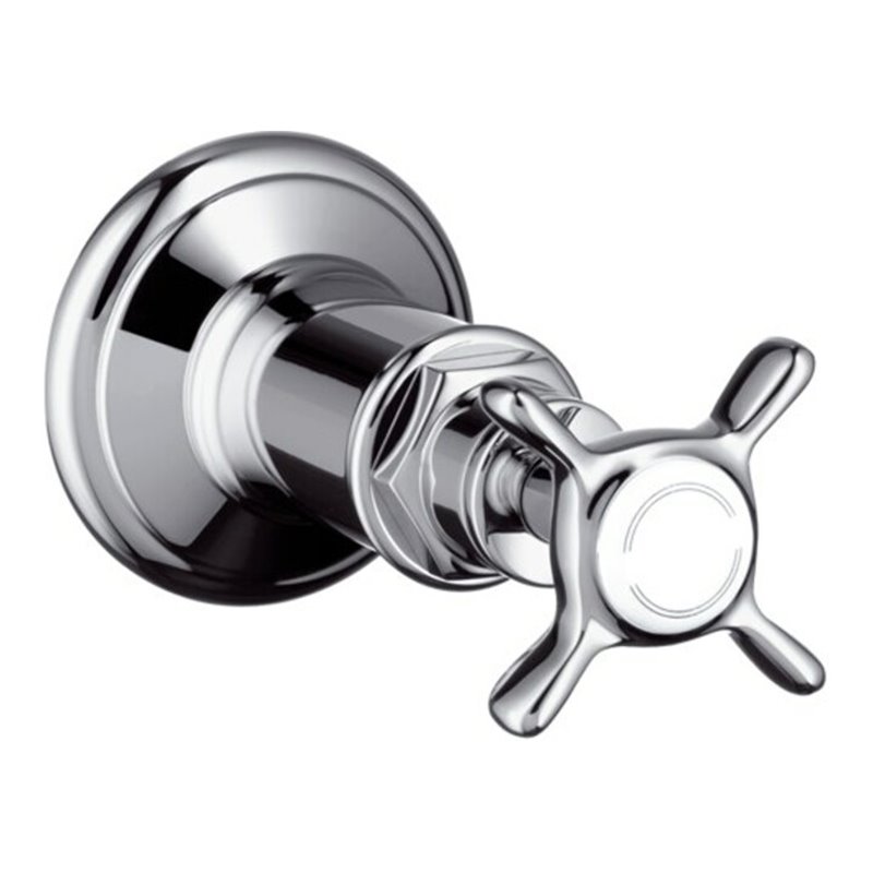 hansgrohe Fertigmontageset Axor Montreux UP-Absperrventil, mit Kreuzgriff, chrom