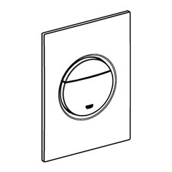 Grohe Abdeckplatte Nova Cosmopolitan S senkrechte Montage, hard graphite