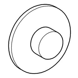 Grohe Hand-Fernbetätigung 43470 für Abdeckpl. zu Wandeinbau-SPK 336. chrom