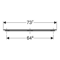 Geberit Griff iCon 73,7cm, hochglanz verchromt