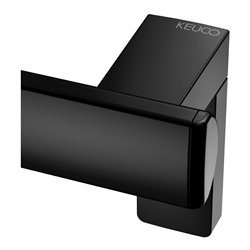 Keuco Winkelgriff AXESS 90Gr, li Ausf, 381x851mm, schwarz matt