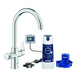 Grohe Starter Kit Blue Pure BauCurve 30581 C-Auslauf S-Filter chrom