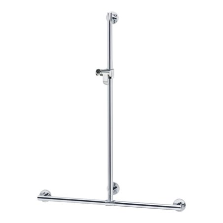 Keuco Duschhandlauf Plan Care m BrSt, r/l pos., 1182/1263mm, AL si-el/