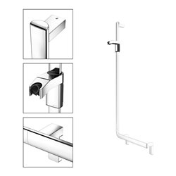 Keuco Winkelgriff AXESS verchromt, 90Gr, m Brausestange, li Ausf