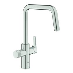 Grohe SPT-Batterie Blue Pure Eurosmart 30583 U-Auslauf supersteel