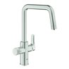 Grohe SPT-Batterie Blue Pure Eurosmart 30583 U-Auslauf supersteel