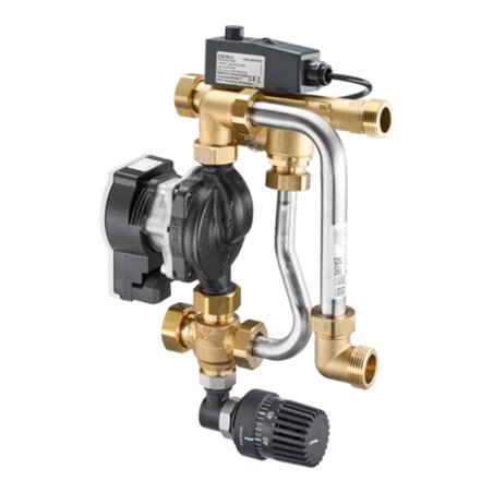 Oventrop Regelstation Regufloor HN24 m HE-Pu. Wilo P 15-130/6-43/SC-9, DN 25