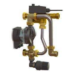 Oventrop Regelstation Regufloor HN24 m HE-Pu. Wilo P 15-130/6-43/SC-9, DN 25