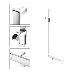 Keuco Winkelgriff AXESS AL si-el/vc, 90Gr, m Brausestange, li Ausf