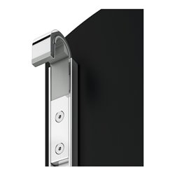 Keuco Klappsitz Care zum Einhängen, verchromt, schwarz