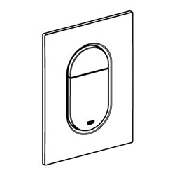 Grohe Abdeckplatte Arena Cosmopolitan S C sunrise gebürstet, senkrechte Montage