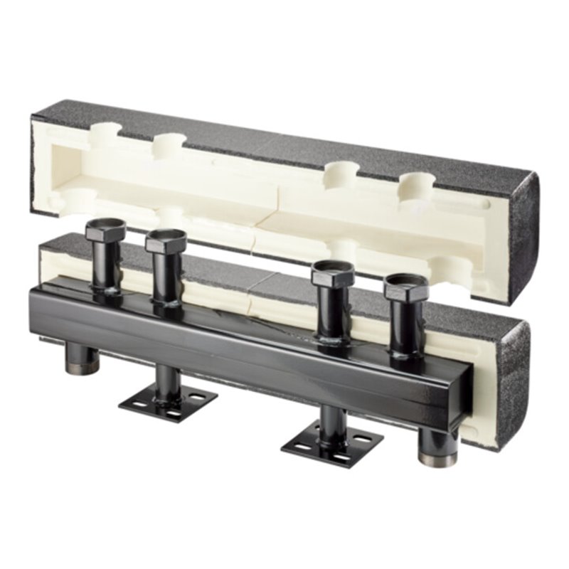 Oventrop Verteilerbalken DN 32, St., m Wärmedämm., f 2 Heizkreise