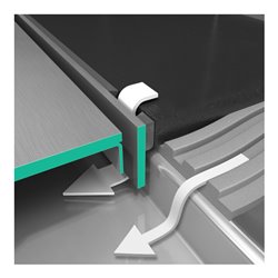 hansgrohe RainDrain Match Duschrinne 600mm, mattweiß, Fertigset