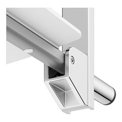 Keuco Klappsitz Care zum Einhängen, verchromt, weiß