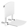 Keuco Klappsitz Care zum Einhängen, verchromt, weiß