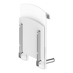 Keuco Klappsitz Care zum Einhängen, verchromt, weiß