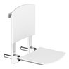Keuco Klappsitz Care zum Einhängen, verchromt, weiß