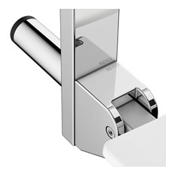 Keuco Klappsitz Care zum Einhängen, verchromt, weiß