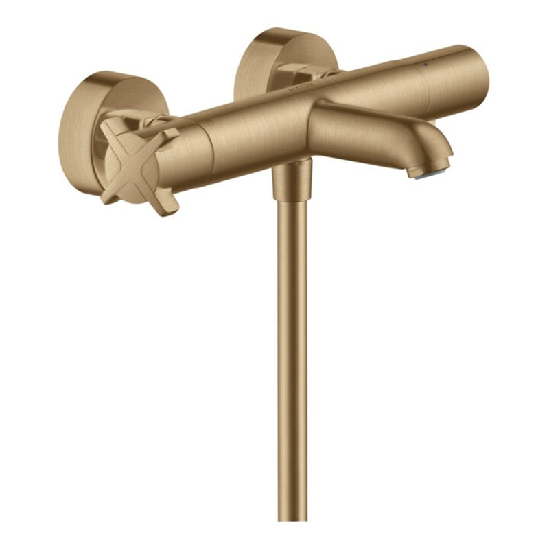 hansgrohe Wannen-Thermostat Axor Citterio E AP, Ausl. 177mm, 2 Verbr., brush. bronze