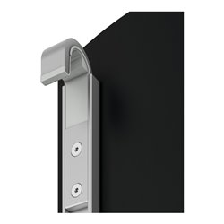 Keuco Klappsitz Care zum Einhängen, silber-eloxiert, schwarz