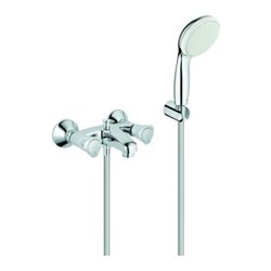 Grohe Wannen-Zweigriff-Armatur Costa 1/2', m BrG, autom. Umst., Wd-mont., ch