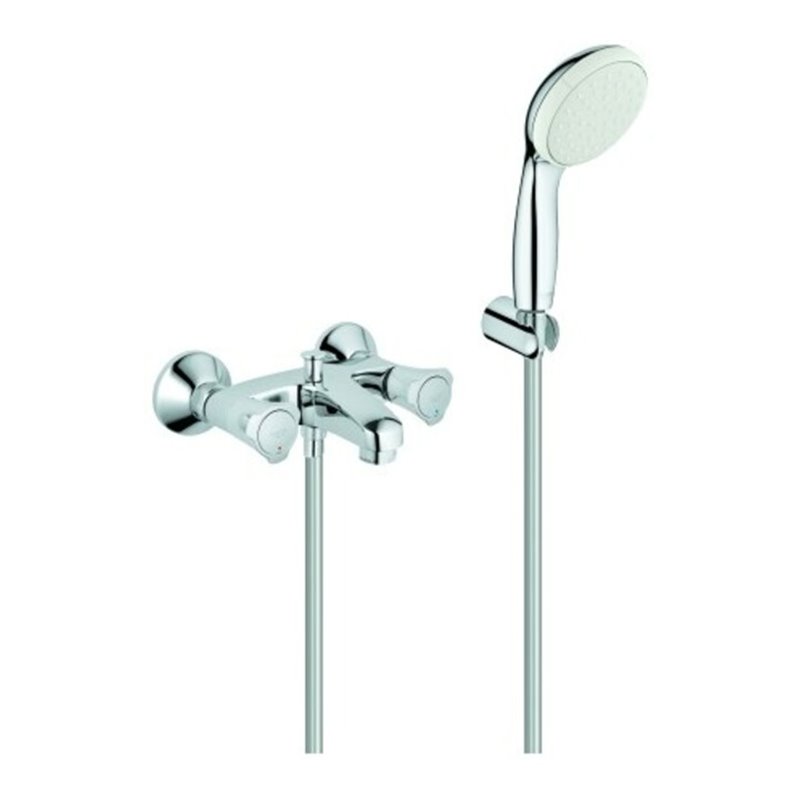 Grohe Wannen-Zweigriff-Armatur Costa 1/2', m BrG, autom. Umst., Wd-mont., ch