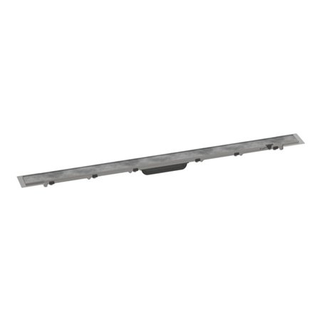 hansgrohe RainDrain Rock Duschrinne 1000mm, FM-Set, kürzbar und befliesbar