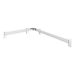 Keuco Dusch-/Wannenhandlauf AXESS 650x850mm, Alu silber-eloxiert/verchromt