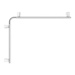 Keuco Dusch-/Wannenhandlauf AXESS 650x850mm, Alu silber-eloxiert/verchromt