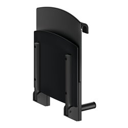 Keuco Klappsitz Care zum Einhängen, schwarz matt, schwarz