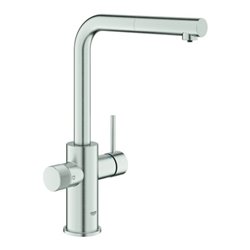Grohe SPT-Batterie Blue Pure Minta 30590 L-Ausl. azb. Mous. supersteel