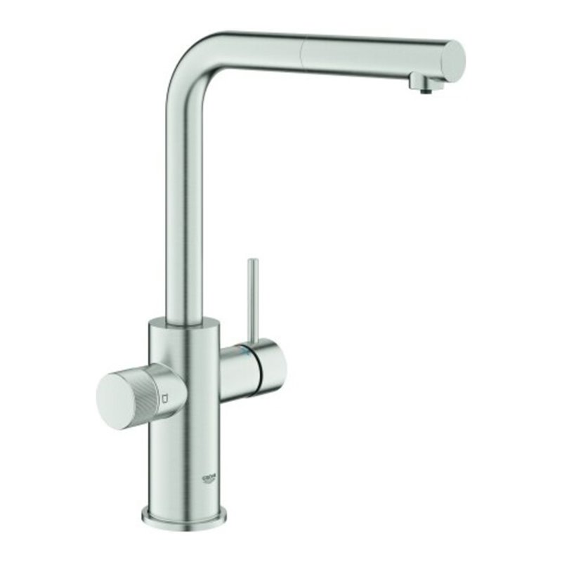 Grohe SPT-Batterie Blue Pure Minta 30590 L-Ausl. azb. Mous. supersteel